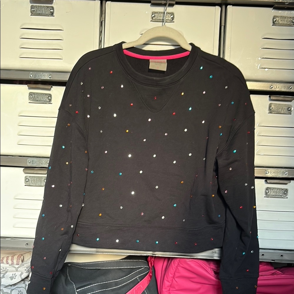 Zara Terez Black Sweatshirt with Colorful Accents